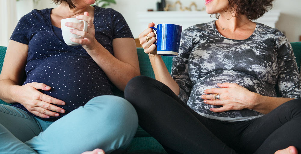 Two pregnant women