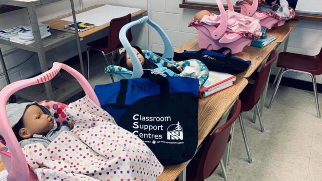 Fake babies at Chippewa Secondary Schools