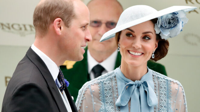 kate middleton light blue hat dress prince william