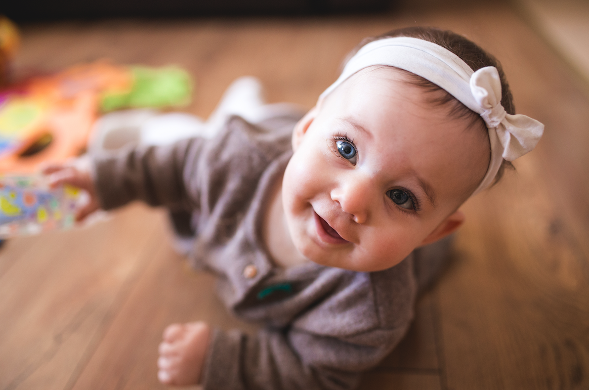 crawling baby girl