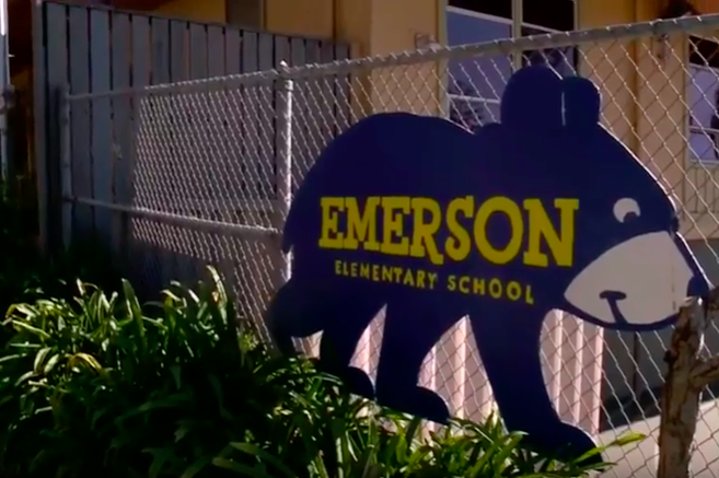 Emerson Elementary School sign