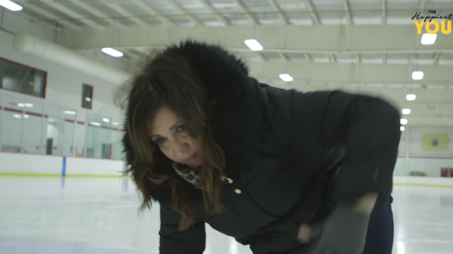 Carey Reilly falling