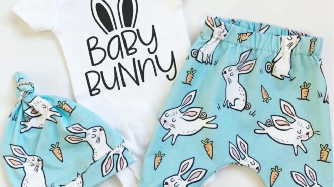 baby bunny pant set