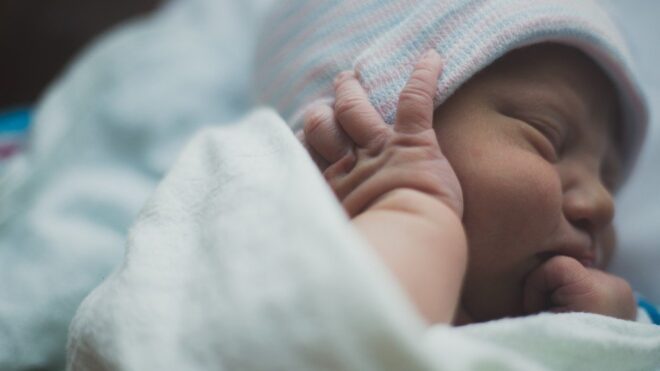 Newborn in hospital