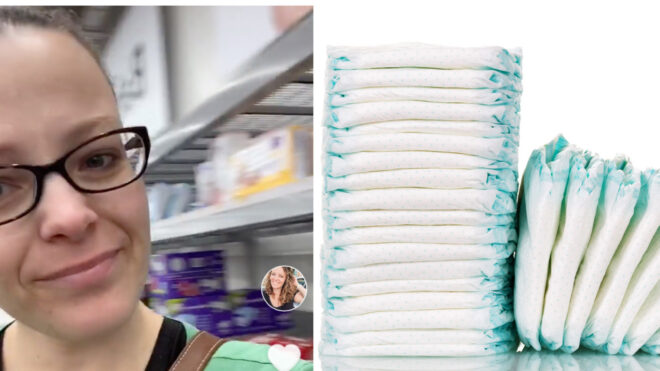 Lauren Whitney and diapers