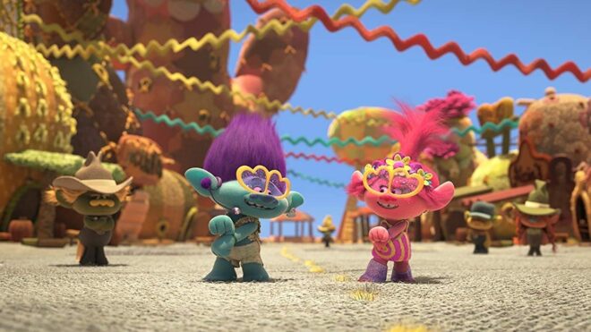 Justin Timberlake and Anna Kendrick in Trolls World Tour (2020)