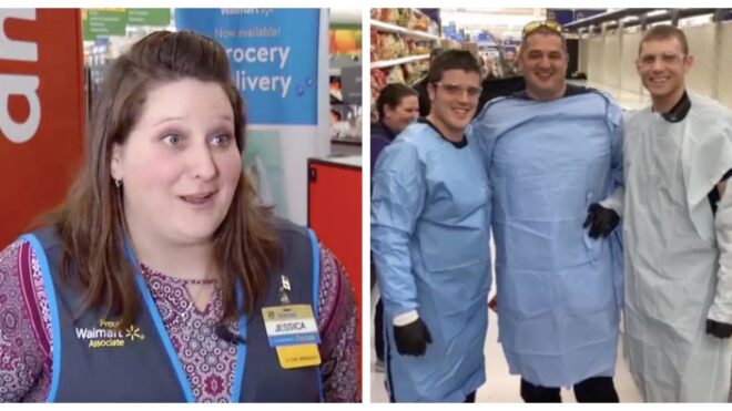 woman gives birth in Walmart