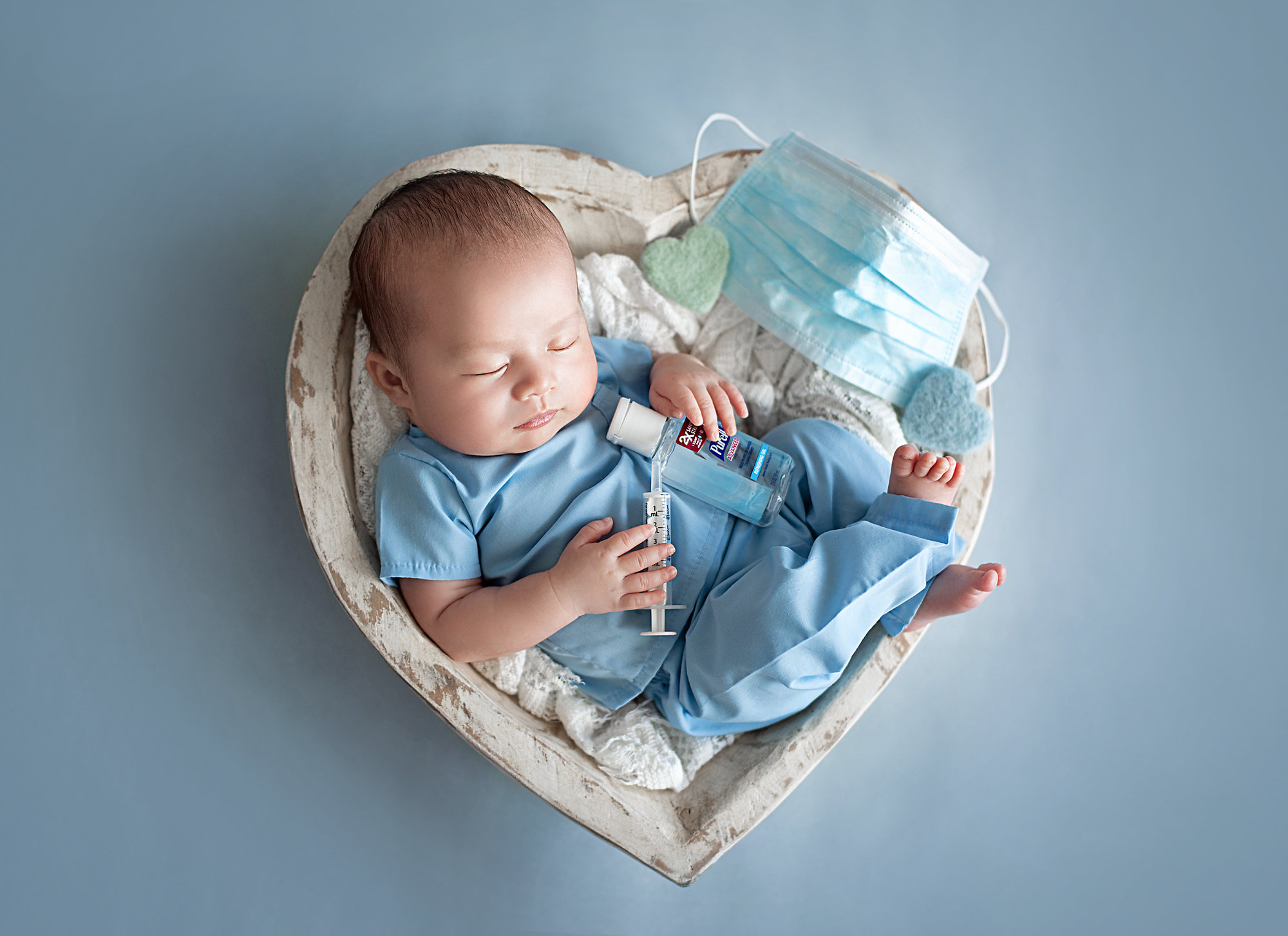 baby in nurse outfit