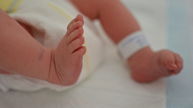 newborn baby legs