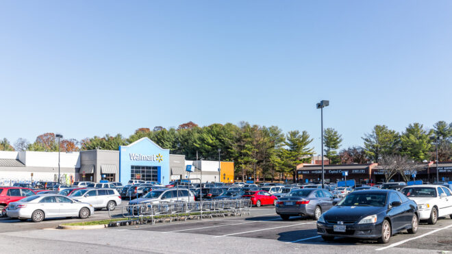 Walmart parking lot