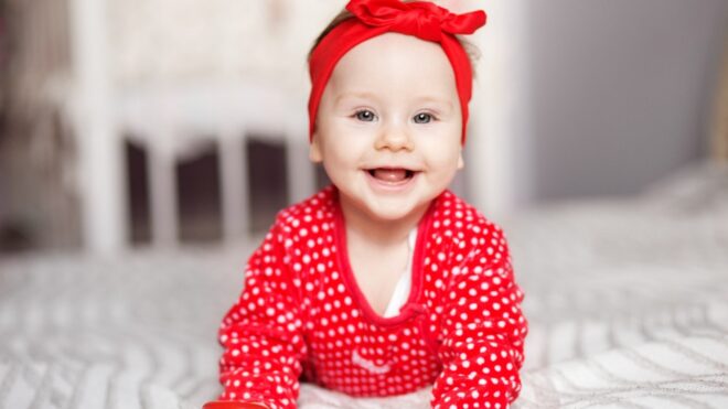 baby girl smile