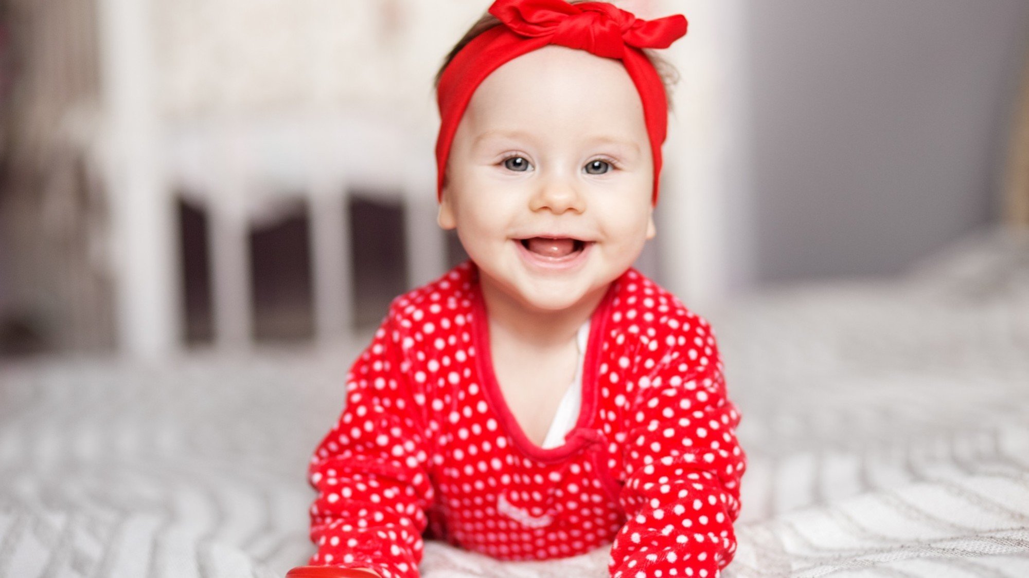 baby girl smile