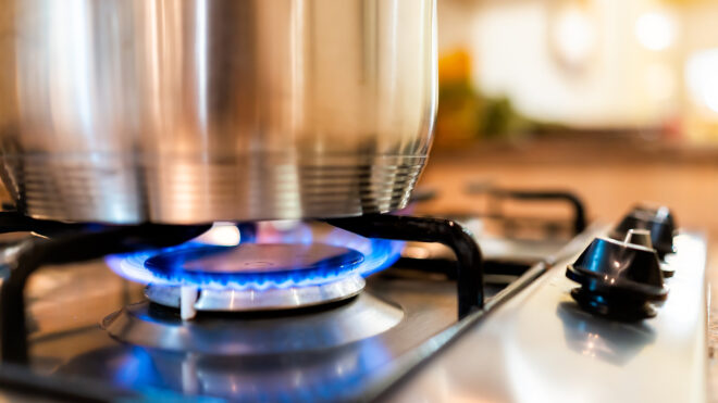 boiling water