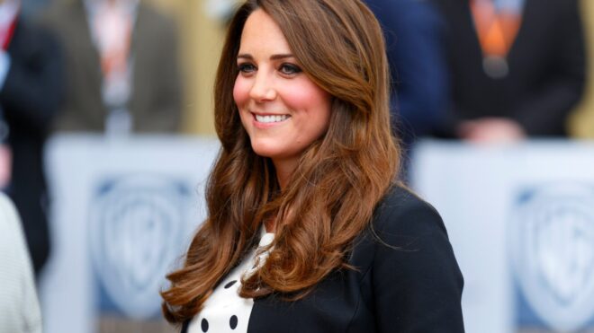 kate middleton in polka dot dress