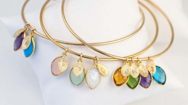 birthstone bangle