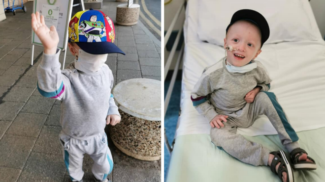 Archie at the hospital