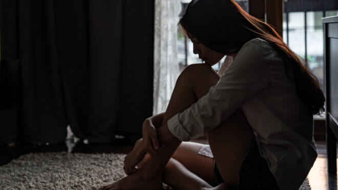sad teen