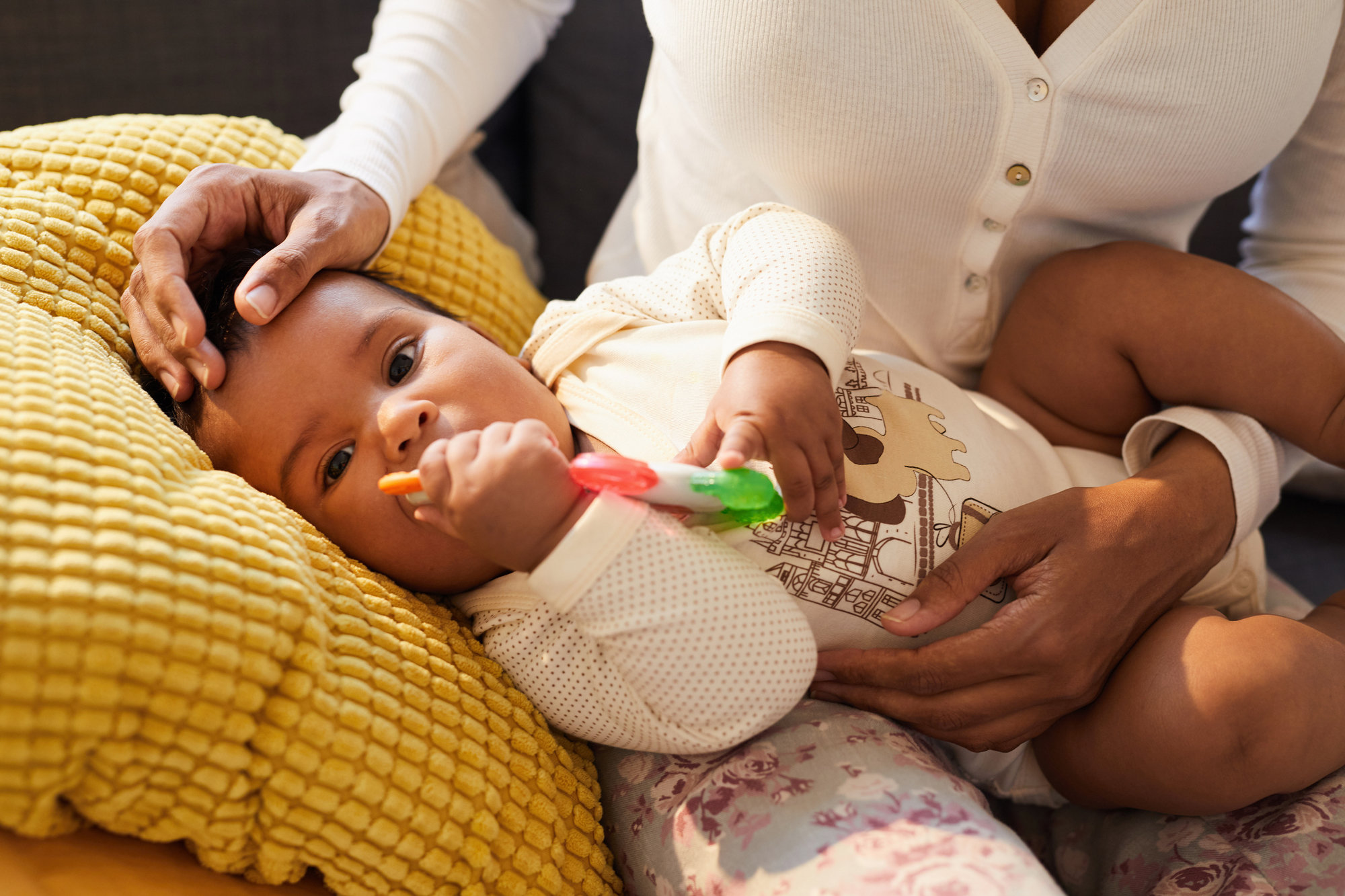 Teething baby
