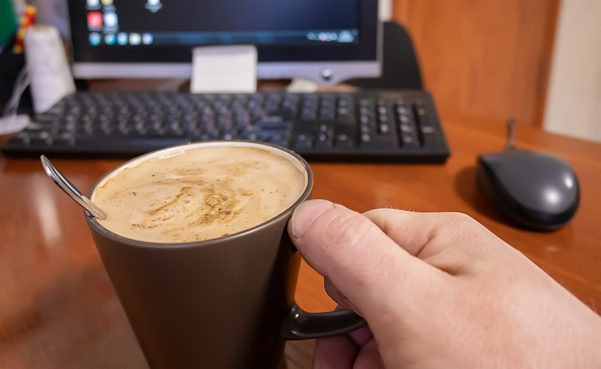 Man cup of coffee