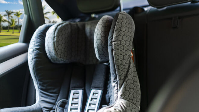 Empty car seat