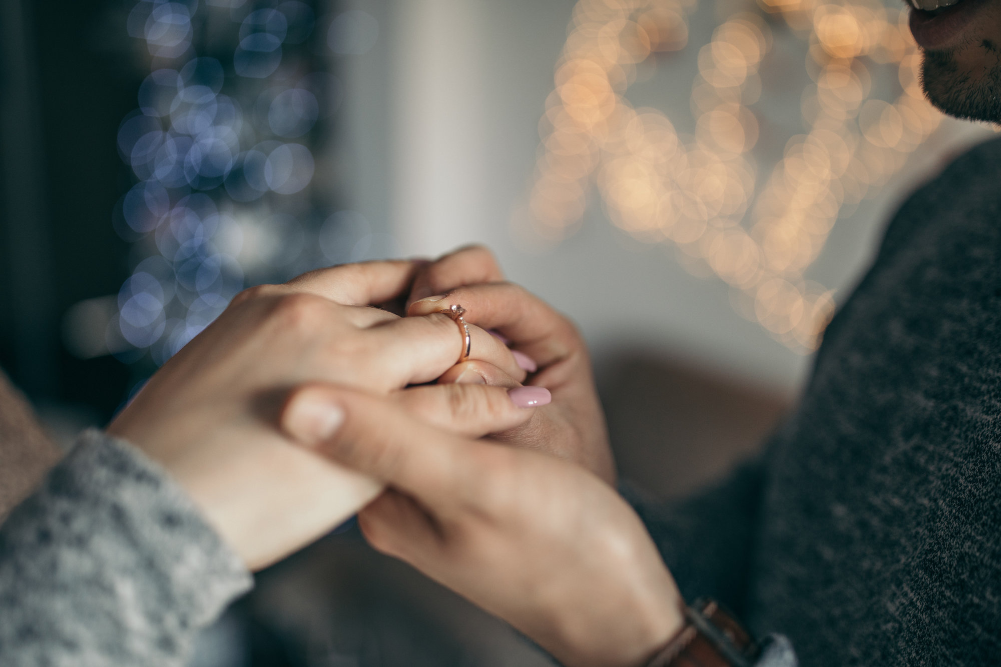 Engaged couple