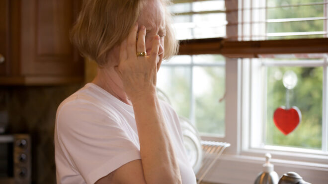 Upset grandma