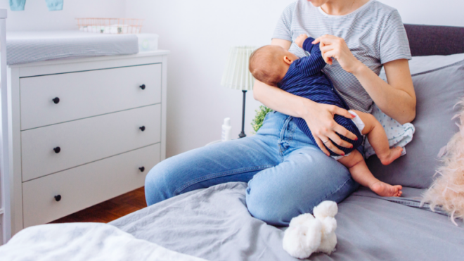 Woman breastfeeding
