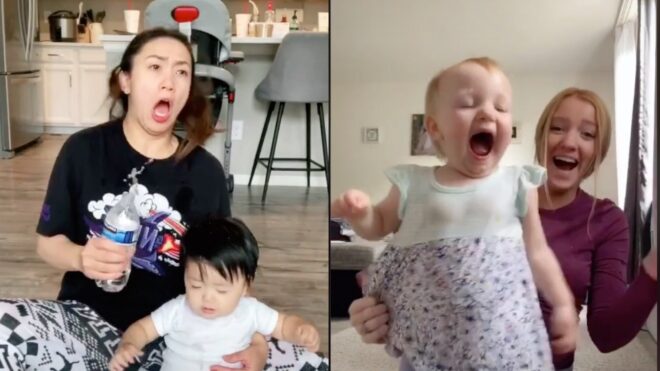 Moms try the TikTok challenge