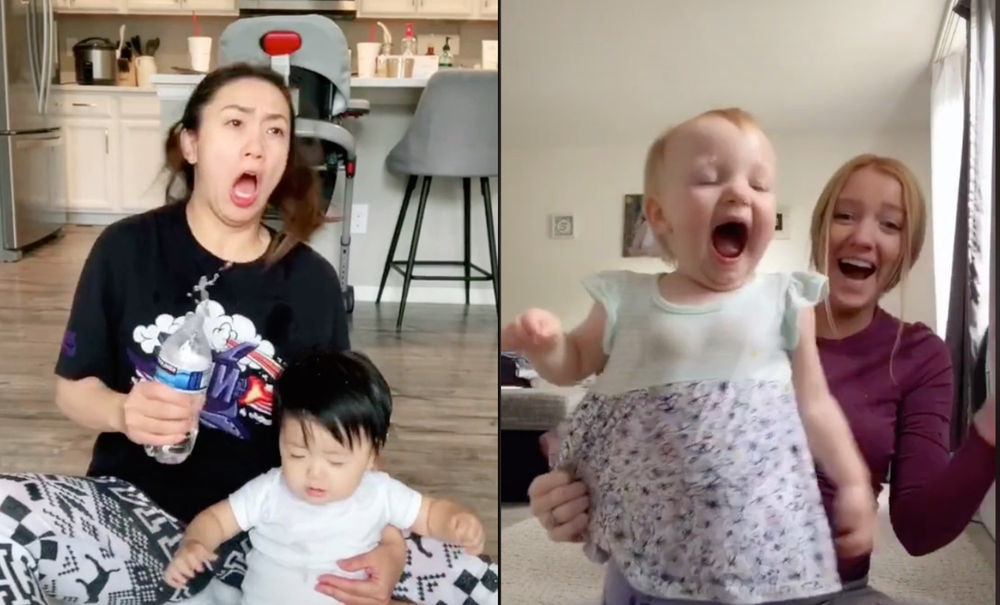 Moms try the TikTok challenge