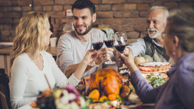 Family dinner with in-laws