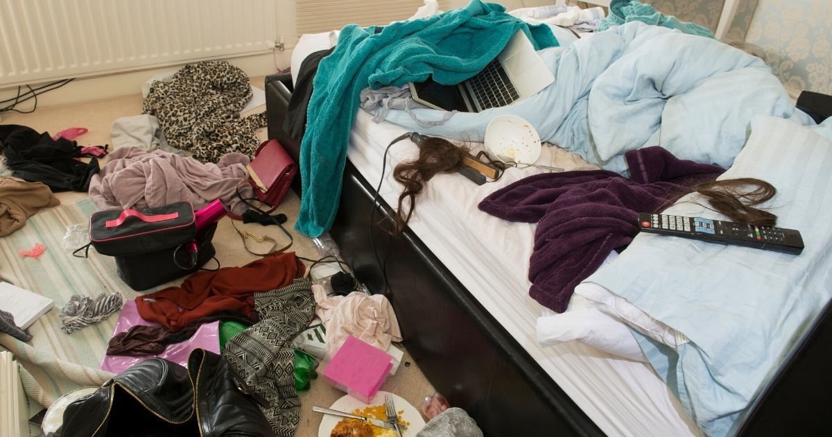 messy bedroom