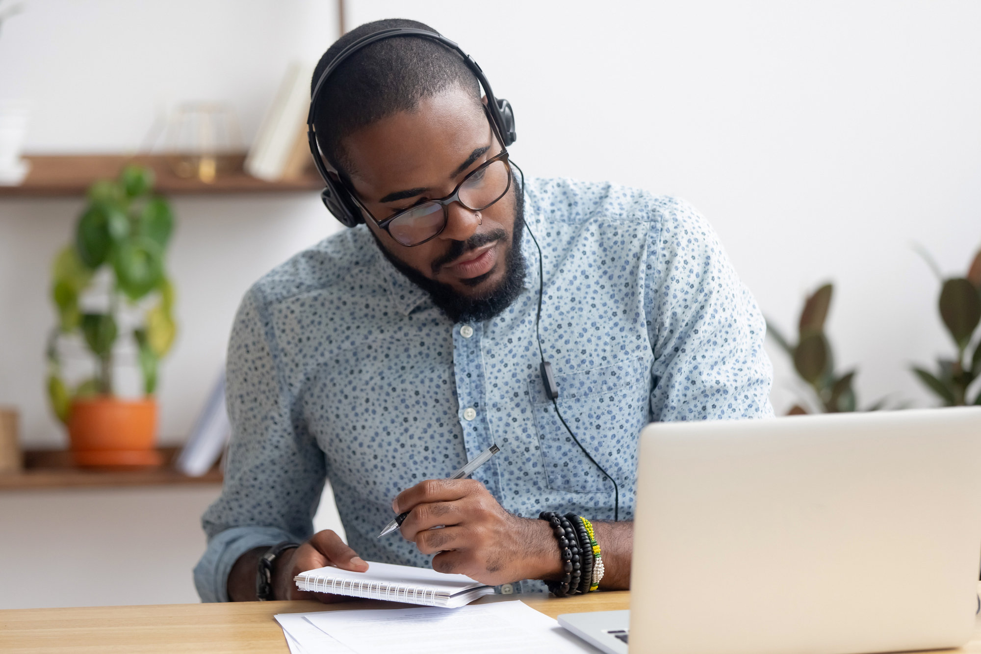 man at computer