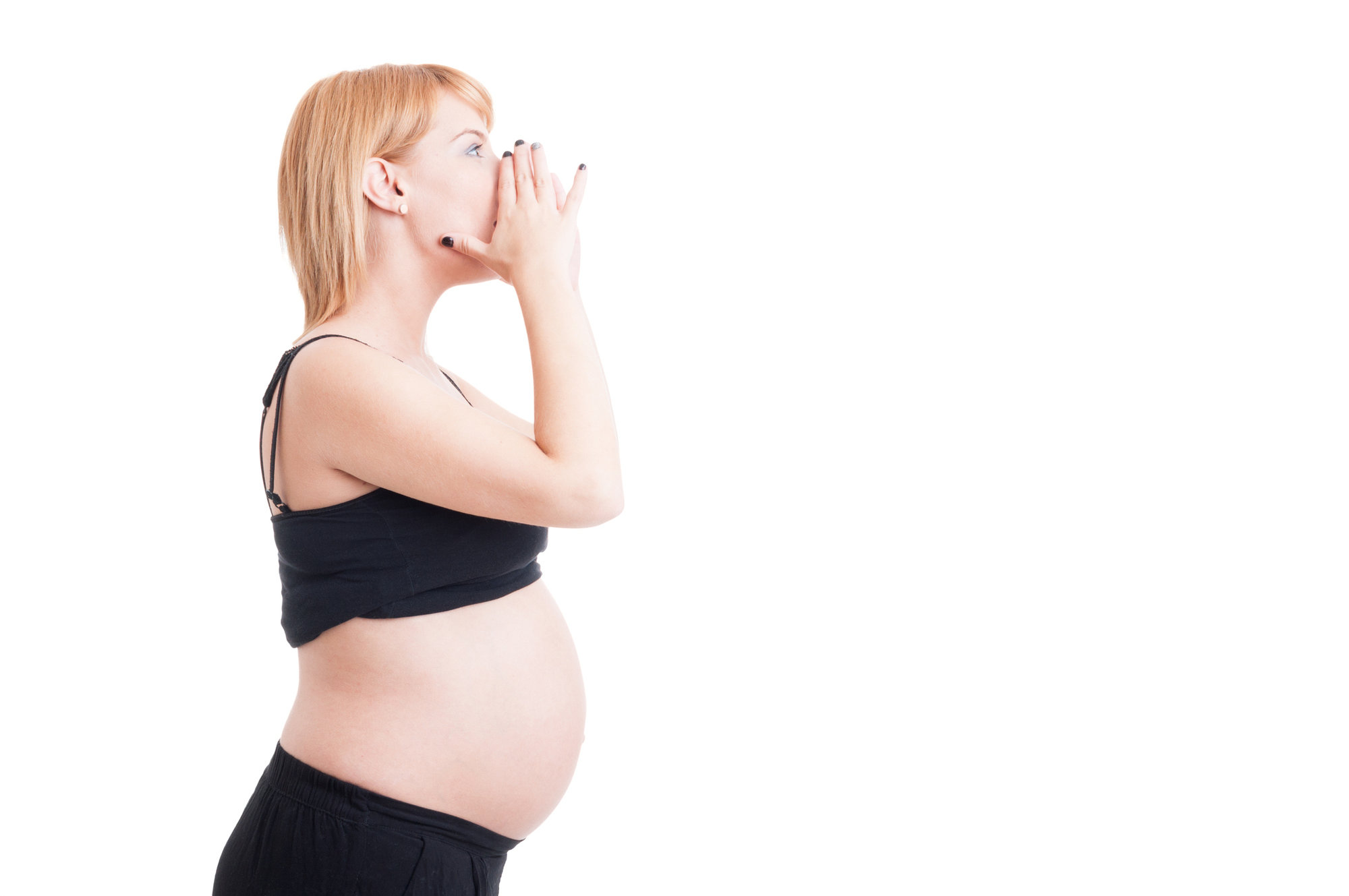 angry pregnant woman