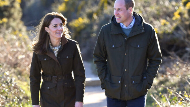 Kate Middleton and Prince William smiling