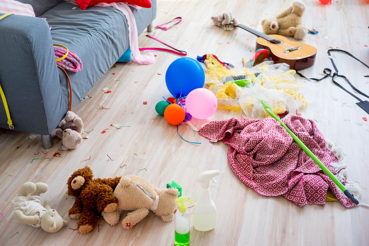Kids' toys on floor