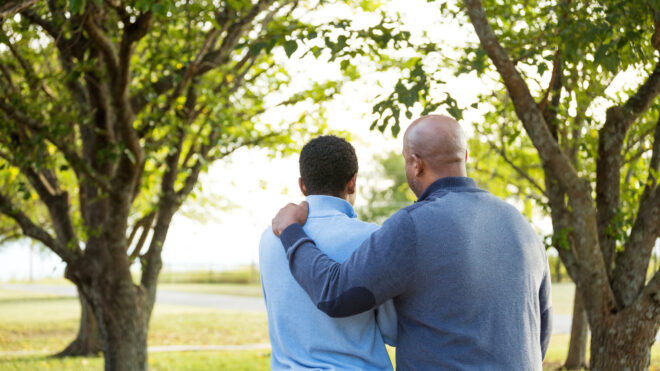 dad and son