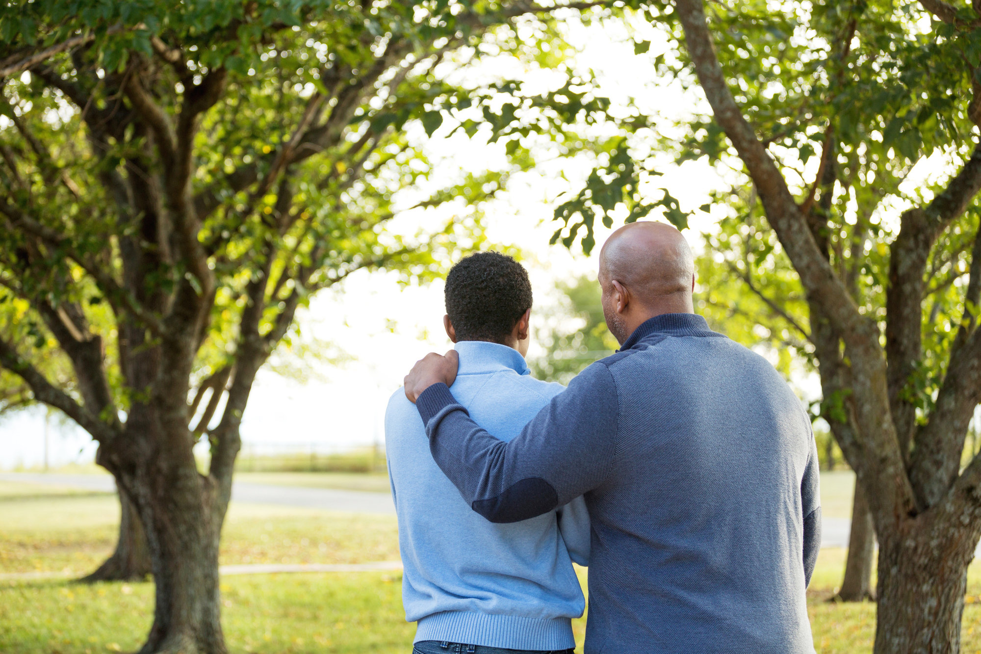 dad and son