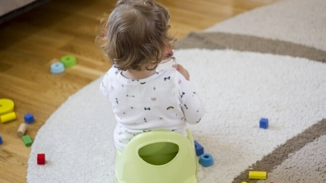 Potty training little girl