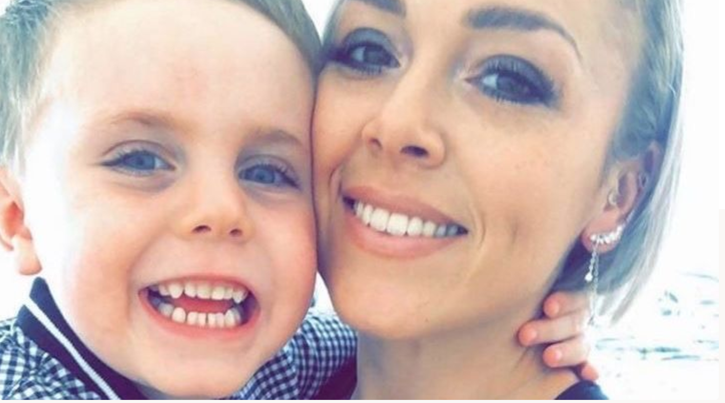 Beth Pattison and her son Finn