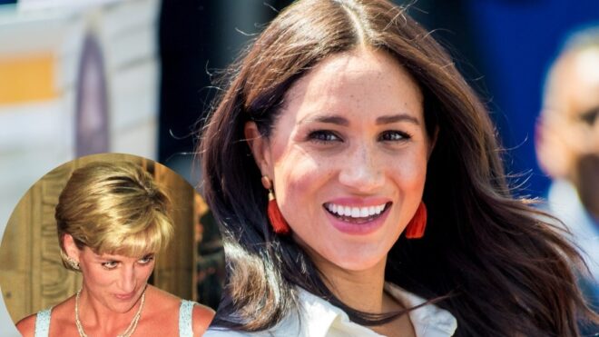 Princess Diana and Meghan Markle