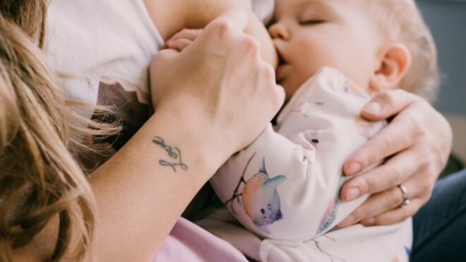 Baby breastfeeding