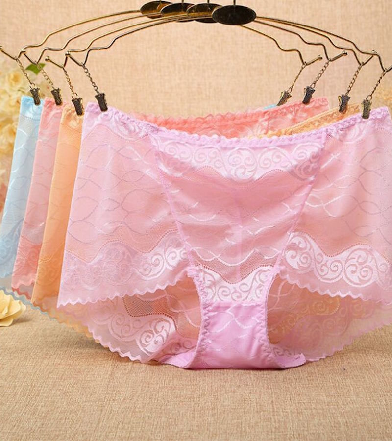 plus size underwear worn by a skinny model