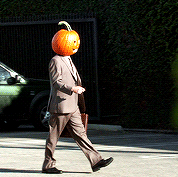"The Office" Dwight pumpkin head scene
