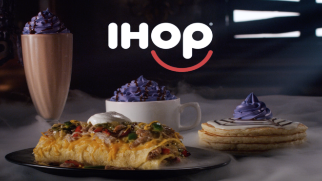 IHOP Addams Family-themed menu