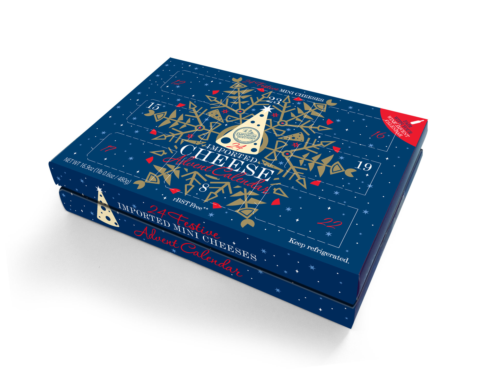 Cheese advent calendar