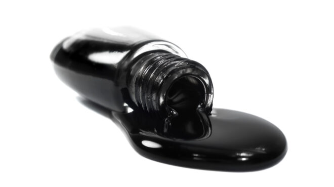 black nail polish