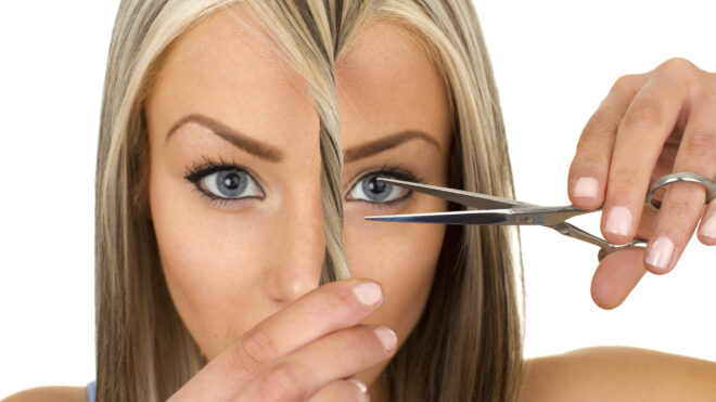 People are cutting their own hair at home
