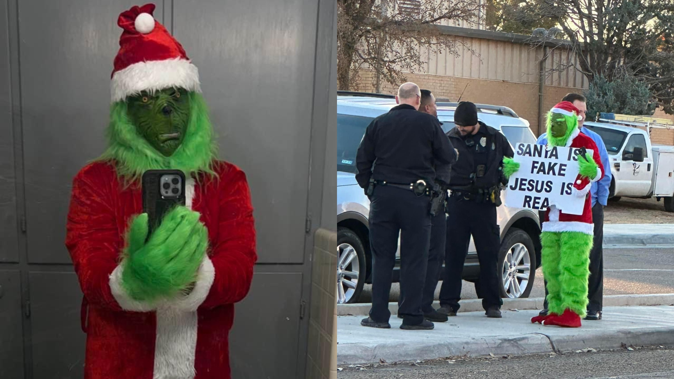 David Grisham grinch santa