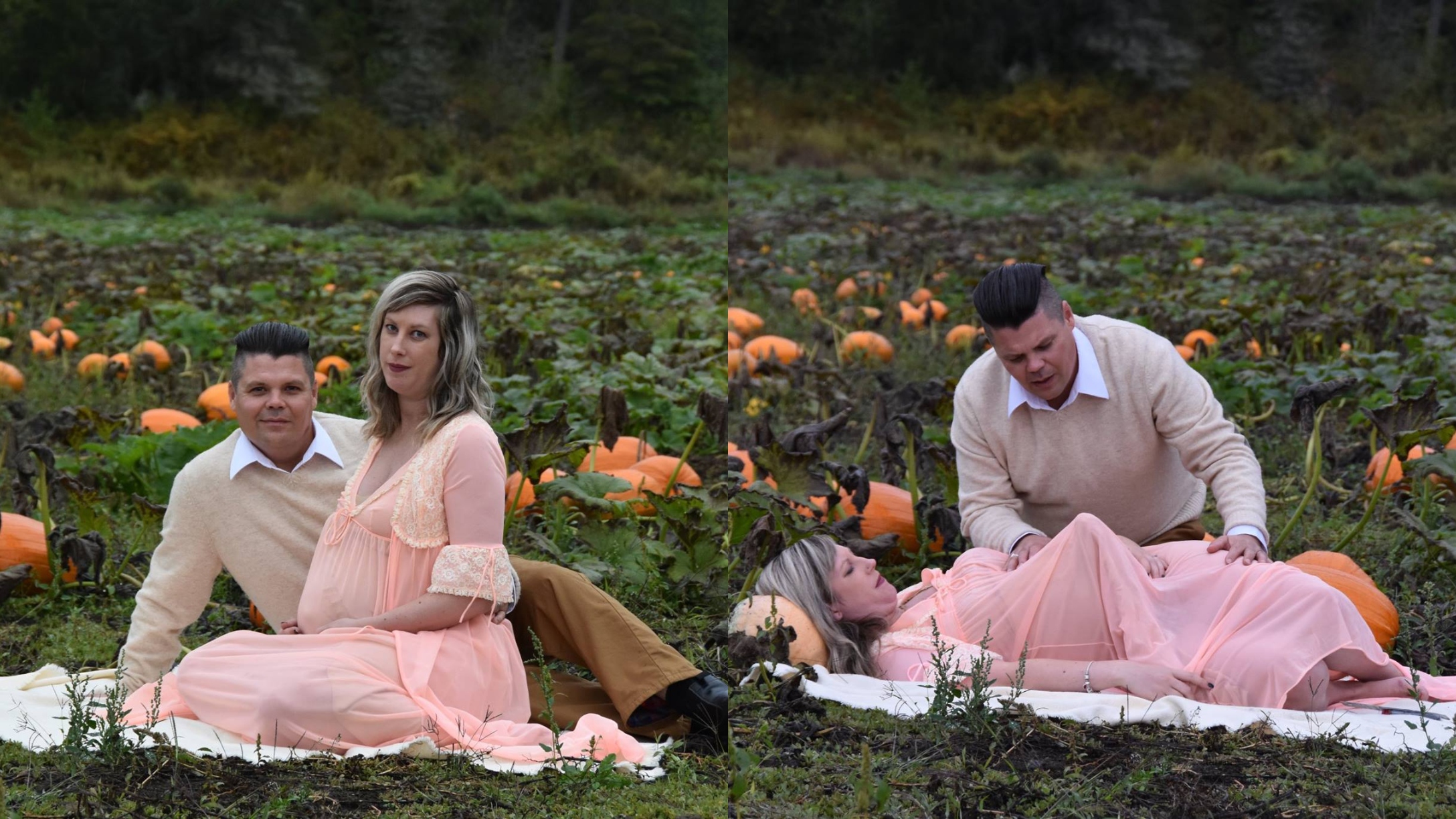 horror maternity shoot