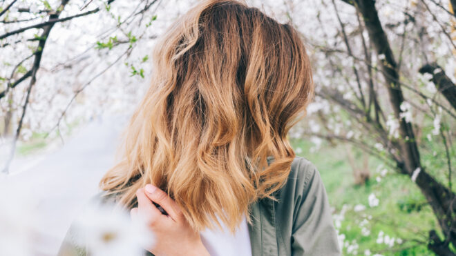 brown haircut